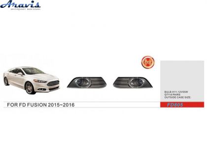 Протитуманні фари Ford Fusion 2015-17 FD-805