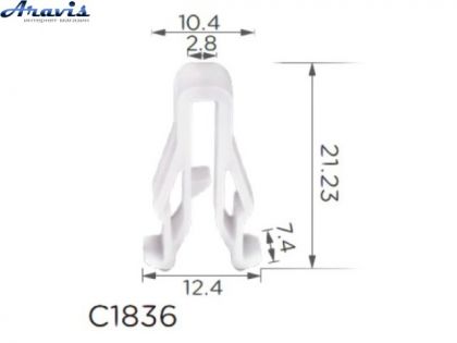 Скобы C1836 Hyundai 12545 100шт