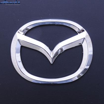 Эмблема Mazda 6 пластик скотч хром  110х85мм