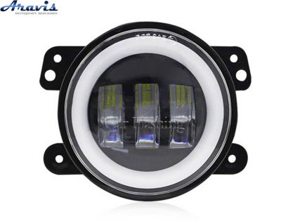 Дополнительные светодиодные фары LED Cyclone FOG-04 45W+DRL 4" 5000K