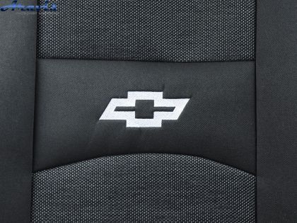 Чехлы на сиденья Chevrolet Laccetti /Gentra седан-Combi 2004- черные АвтоСвит с подголовниками