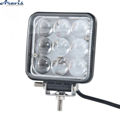 Додаткові світлодіодні фари LED Белавто BOL0903 L 27W дальній квадратні