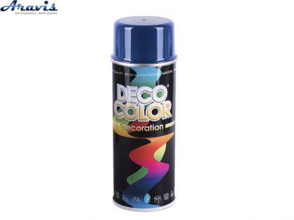 Фарба аерозольна синій сапфір Deco Color Decoration RAL5003/721252 400мл