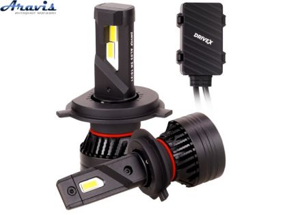 Автомобильные светодиодные LED лампы DriveX AL-03 H4 H/L 6000K LED