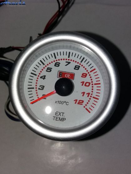 Датчик автомобільний температури вихлопних газів 7708 LED діодний Ø52мм