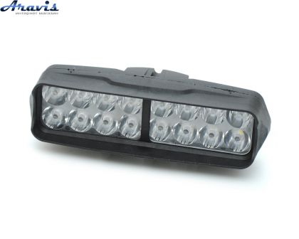 Додаткові світлодіодні фари LED прямокутні 16W 1W*16 160*45*50mm JP059 ближній