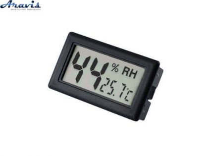Термометр з гігрометром WSD-12A врізний (від -50°C до +70°C) 46x25мм