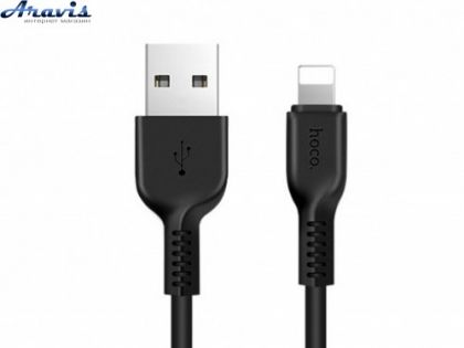 Кабель USB для iPhone Hoco X13 2A Lightning 1 м Black