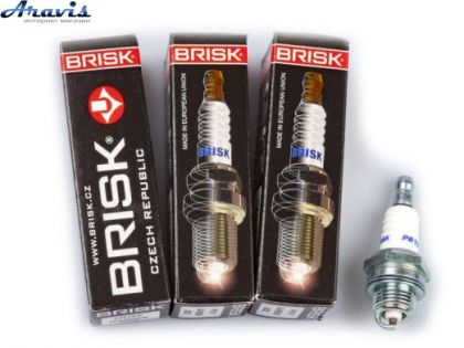 Свечи зажигания 2 тактные Brisk PR15Y.1K 3022 ключ-19 бензопила 3022