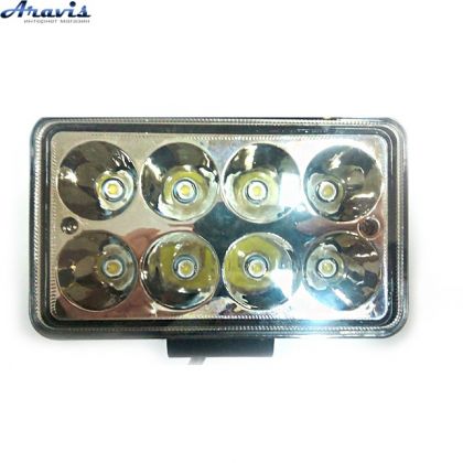 Дополнительные светодиодные фары LED Лидер 44-24W 24W прямоугольные дальний