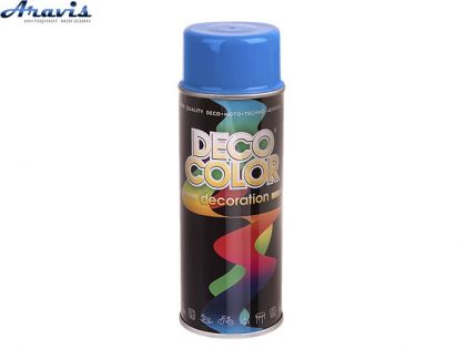 Краска аэрозольная синяя Deco Color Decoration RAL5015/65568/720088 400мл