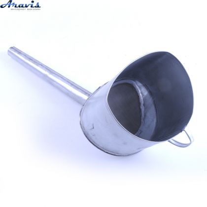 Лейка металлическая БЕНЗИН косая под клапан узкий носик (Иномарки) оцинкованная FM001
