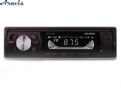 Автомагнитола MP3/SD/USB/FM бездисковый проигрыватель Celsior CSW-108R Bluetooth/APP
