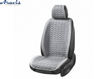 Накидка на сиденья премиум класса велюр Beltex Monte Carlo Серый grey Передние BX81250