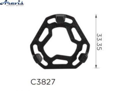 Клипсы C3827 для облицовки днища Audi Seat Skoda Volkswagen WHT003386 100шт