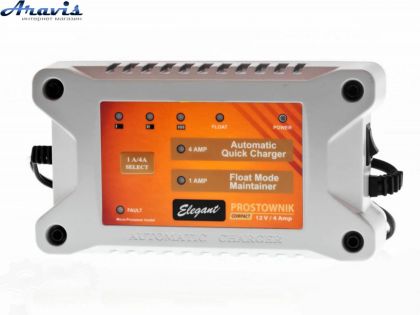 Зарядний пристрій для автомобільного акумулятора Elegant 100410 12V 4A імпульсне