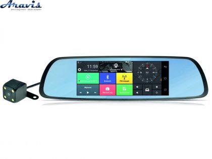 Зеркало салона с видеорегистратором Cyclone MR-220 3G GPS Android WiFi Bluetooth
