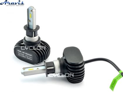 Автомобильные светодиодные LED лампы H3 Cyclone 5000K type 9A комплект для авто