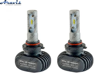 Автомобільні світлодіодні LED лампи HB3 (9005) Cyclone 5000K type 9A комплект для авто
