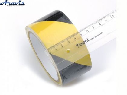 Лента свето-отражающая - желто-чёрная - 5х2000см (1бхт./20м) 2600YB