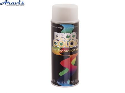 Краска аэрозольная белая матотвая Deco Color Decoration RAL9010/63055/720187 400мл