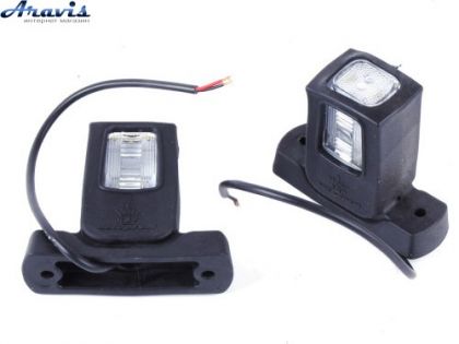 Габарит ріжки прямий 9,5см 12/24v червоний+білий+жовтий 1+1+2LED Ceray Л-090