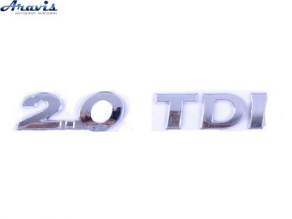 Эмблема надпись 2.0 TDI Tiguan 2012-15/Caddy 2012-15 скотч 5K0853675Q739