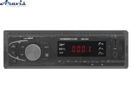 Автомагнитола MP3/SD/USB/FM бездисковый проигрыватель Celsior CSW-197R
