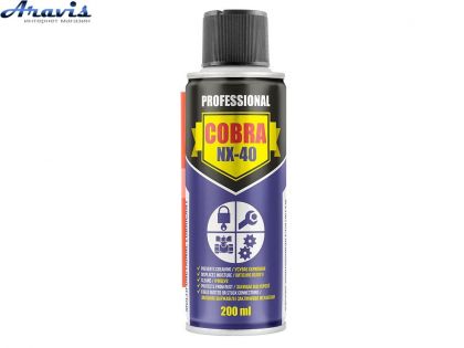 Мастило багатоцільове спрей 200ml Cobra NX-40-Nowax NX20400