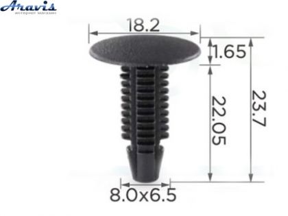 Клипсы C0104 обшивки Салона ОЕМ W701380SSW,10365 100шт