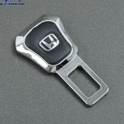 Заглушка ременя безпеки метал Honda цинк.сплав + шкіра FLY №7