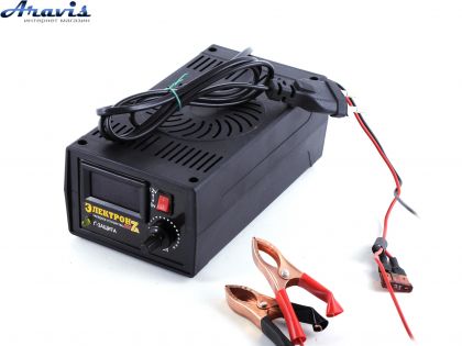 Зарядное устройство автомобильного аккумулятора 7А 6-12V цифр панель-тепловая защита-ток и напряжение одновременно Электрон