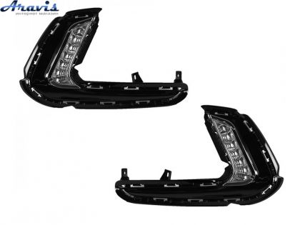 Противотуманные фары LED Hyundai Elantra 2016-18 HY-401LED/DRL