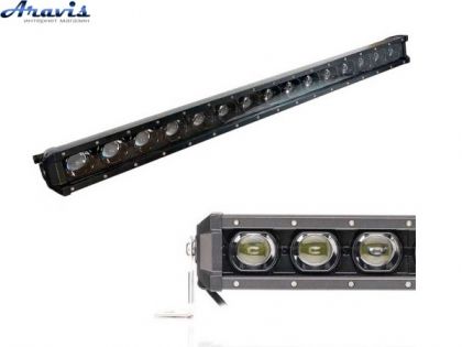 Світлодіодна LED балка люстра на дах авто 866*60*55mm 216W (12W*18) Ближнє+Дальнє Q5 4 206