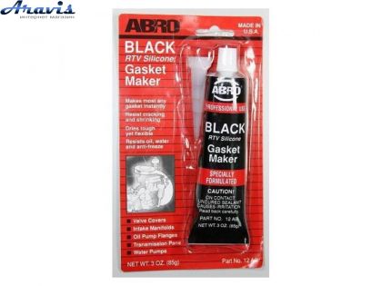 Герметик прокладок черный ABRO AB-12 85g
