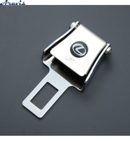 Заглушка ремня безопасности метал Lexus цинк.сплав+ вход под ремень FLY №6