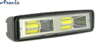 Дополнительные светодиодные фары LED Cyclone WL-M1 18W COB SP прямоугольные дальний
