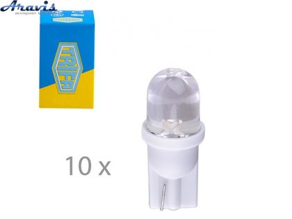 Лампочка светодиодная с пластиковим цоколем Trifa 12V 0,27W W2,1x9,5d T10 20mA white
