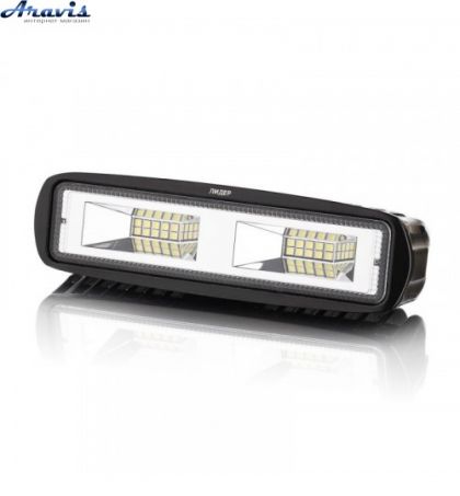 Дополнительные светодиодные фары LED прямоугольные 20W Philips 3030 W 0560 4146 ближний