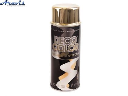 Краска аэрозольная хром золото Deco Color 070922/720255 400мл