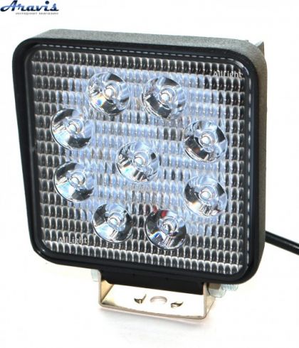 Дополнительные светодиодные фары LED Лидер 87-27W 27W квадратные ближний