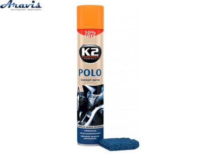 Полироль торпеды спрей 750ml K2 Polo Peach Персик K4070