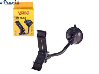 Тримач для телефону Voin UH-2055BK до 110мм на гнучкій ніжці