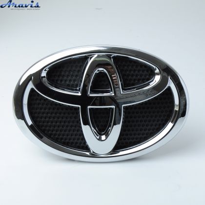 Емблема Toyota Hilux 2015-185х130мм пластик 8 пуклі передня в зборі 753100K010