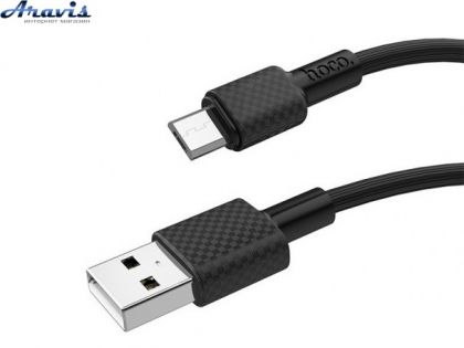 Кабель USB-Micro USB Hoco X29 Superior 2.4 Black Box чорний