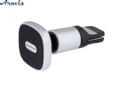 Держатель для телефона магнитный Borofone BH44 Smart air outlet magnetic Black-silver