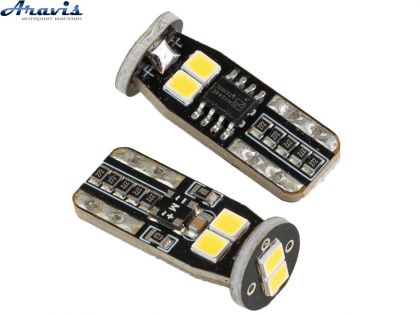 Лампочка светодиодная габаритная Pulso LP-10290 T10 Canbus 6SMD-2835 12v 2.7W 290lm белая