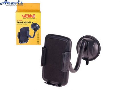Тримач для телефону Voin UH-2054BK (60-95мм) на гнучкій ніжці