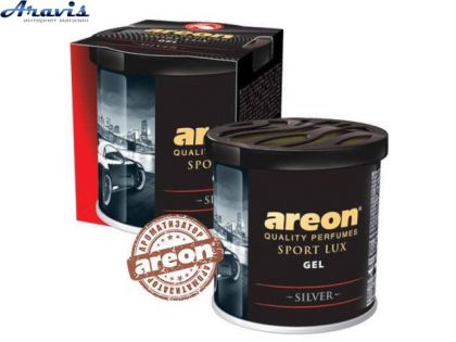 Ароматизатор Areon Gel Can Sport Lux Silver GSL02