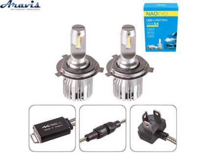 Автомобильные светодиодные LED лампы Naoevo S4/LED/H4/9-16V/30W/3000K/4300K/ 6500K (S4-H4)